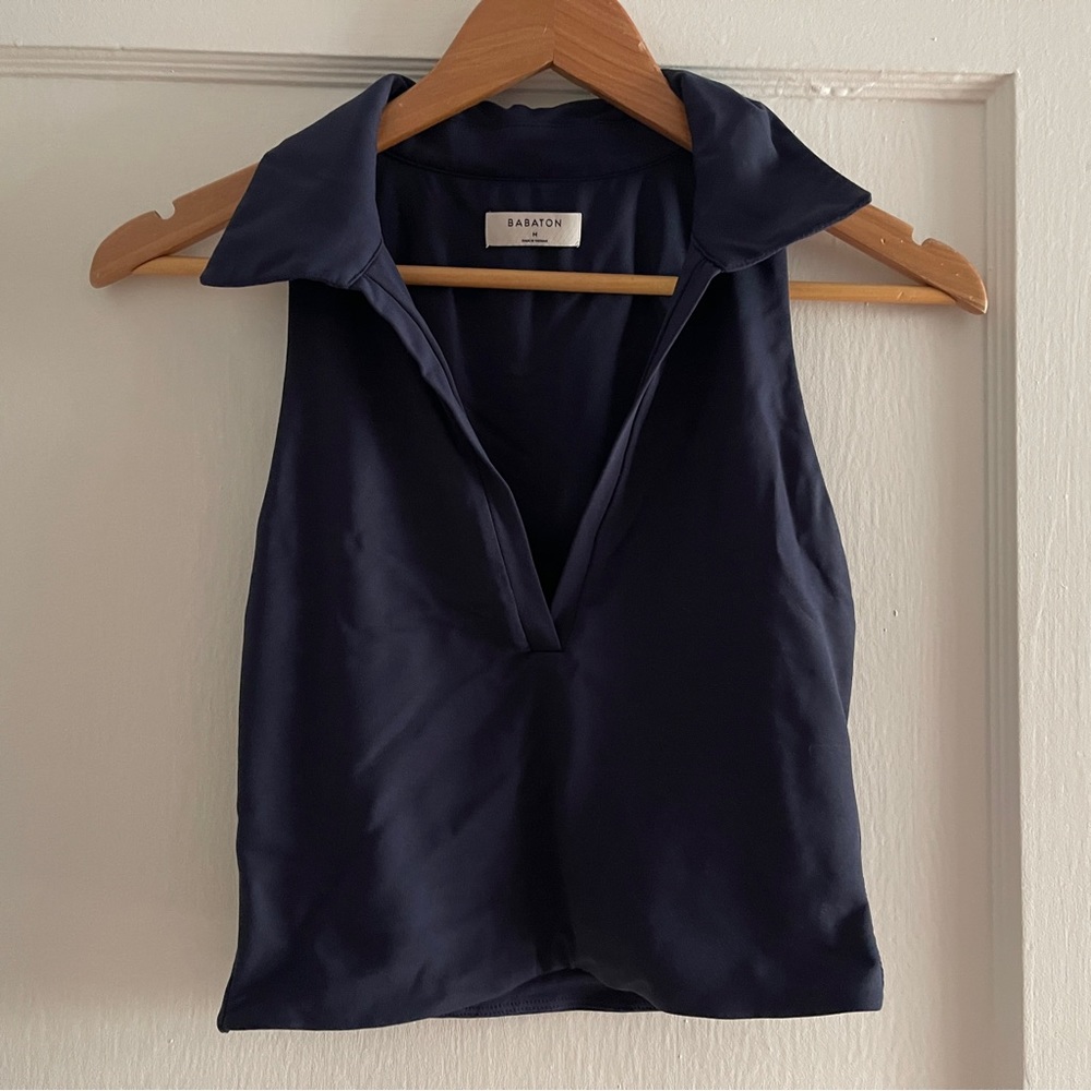✨SOLD✨ Aritzia Babaton Contour Polo Tank